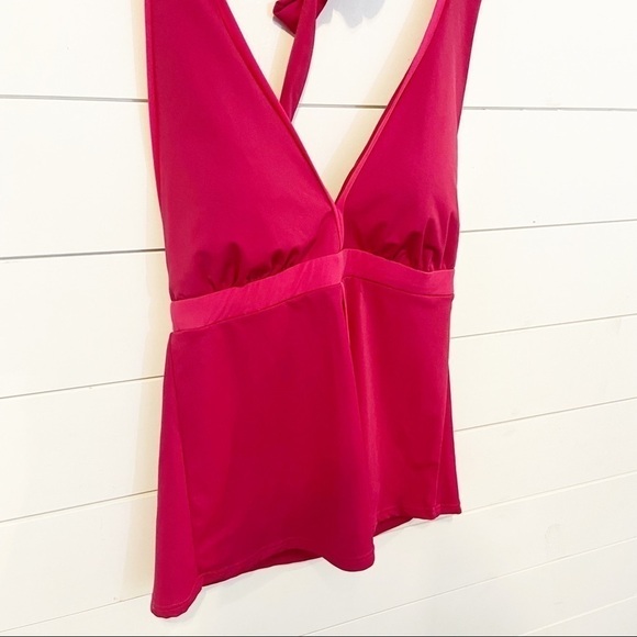 Spanx | Pink Halter top cupped tankini top size 8 - Picture 11 of 11